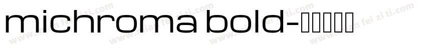 michroma bold字体转换